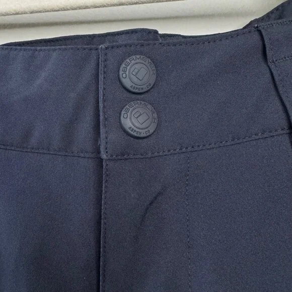 OBERMEYER Teen Enforcer Ski Pants Boys M 10-12 Medium Black Snowboarding Pant - Picture 5 of 13